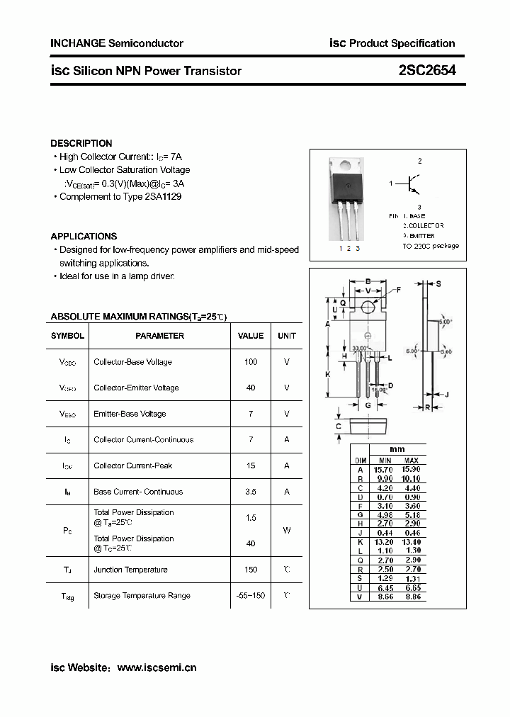 2SC2654_8151485.PDF Datasheet