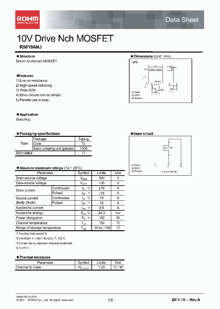 R5019ANJ_8236525.PDF Datasheet