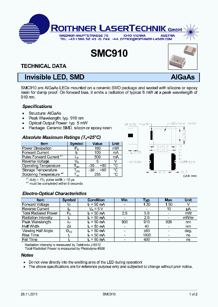 SMC910_8285014.PDF Datasheet