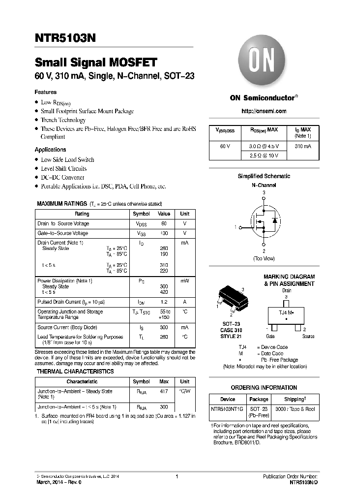 NTR5103N_8324931.PDF Datasheet