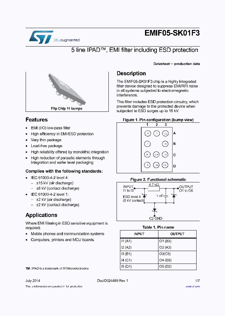 EMIF05-SK01F3_8347693.PDF Datasheet