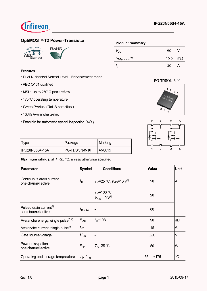 IPG20N06S4-15A_8361213.PDF Datasheet