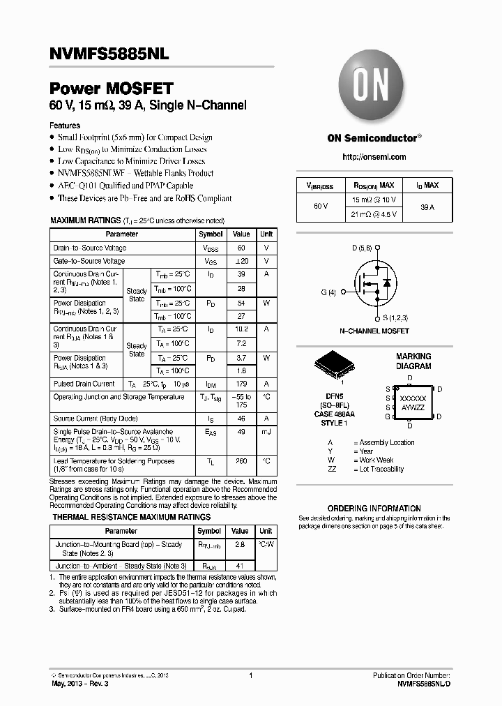 NVMFS5885NLWFT1G_8370182.PDF Datasheet