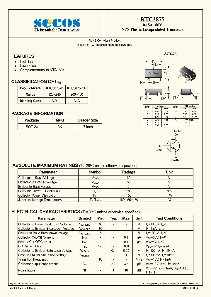 KTC3875-15_8404647.PDF Datasheet