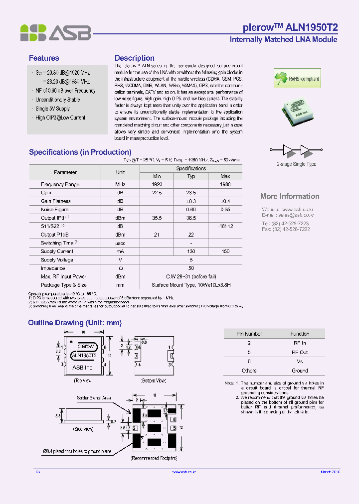 ALN1950T2-13_8411668.PDF Datasheet