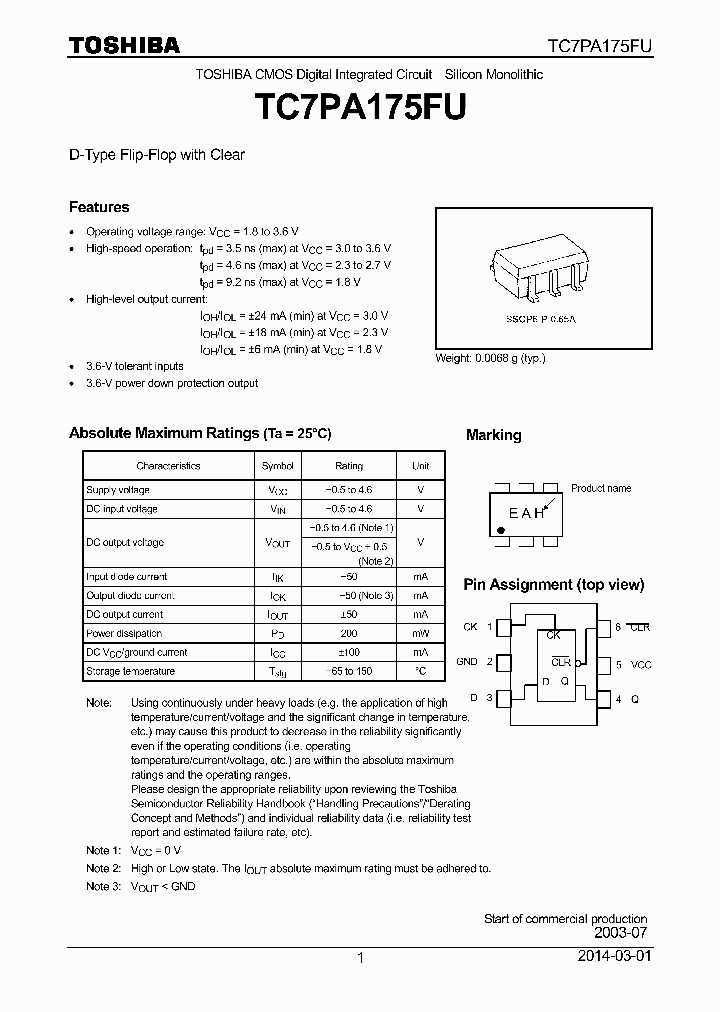 TC7PA175FU_8469356.PDF Datasheet