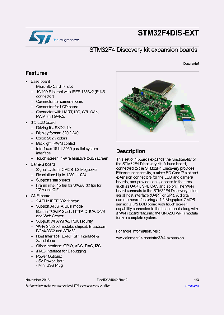 STM32F4DIS-EXT_8486915.PDF Datasheet