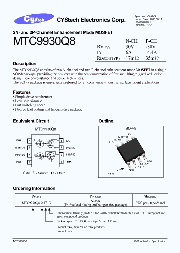 MTC9930Q8-0-T3-G_8515590.PDF Datasheet