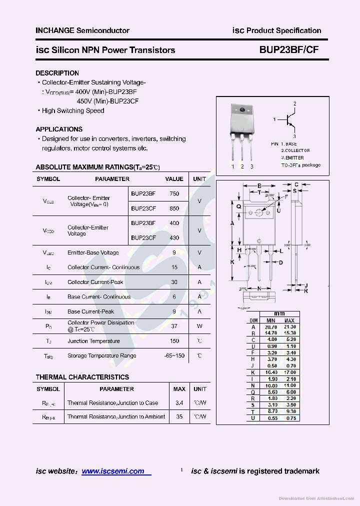 BUP23CF_8617202.PDF Datasheet