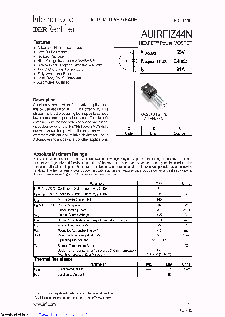 AUIRFIZ44N_8652027.PDF Datasheet