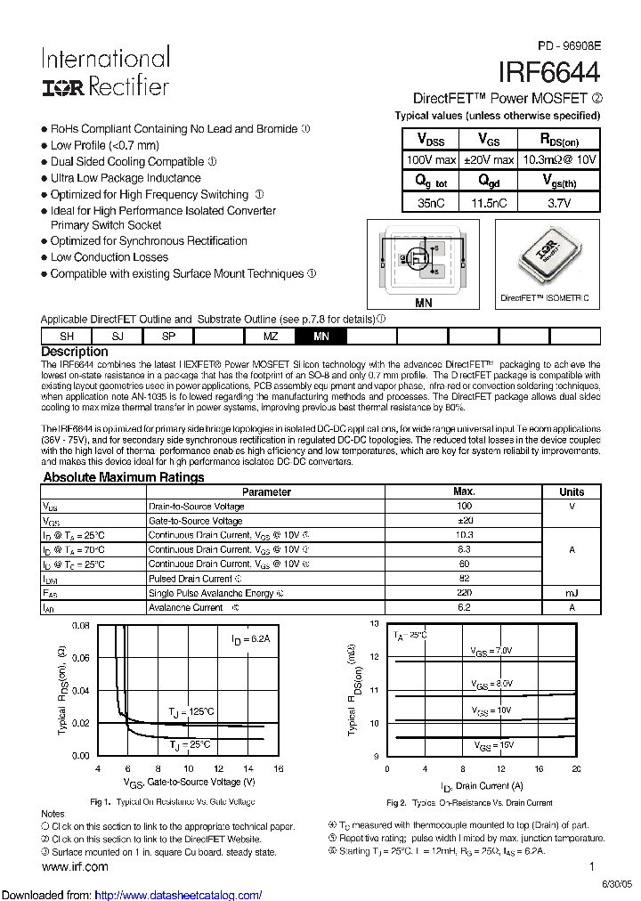 IRF6644TR1_8689821.PDF Datasheet