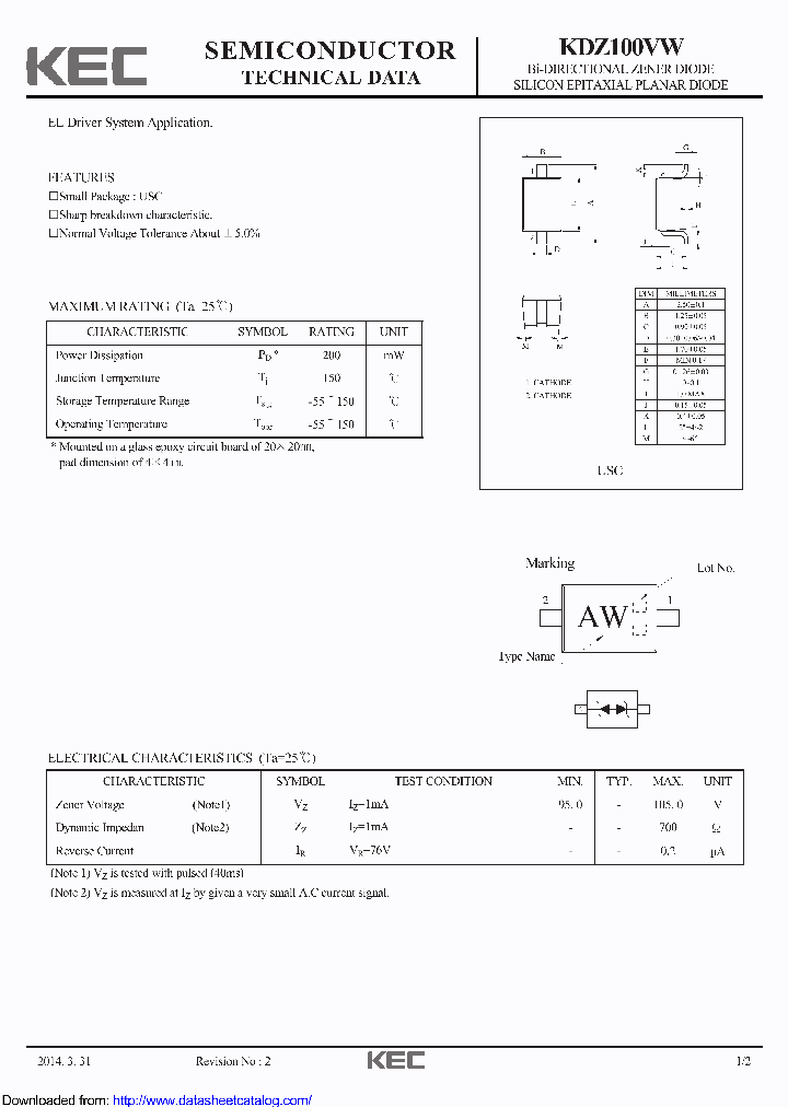 KDZ100VW_8696678.PDF Datasheet