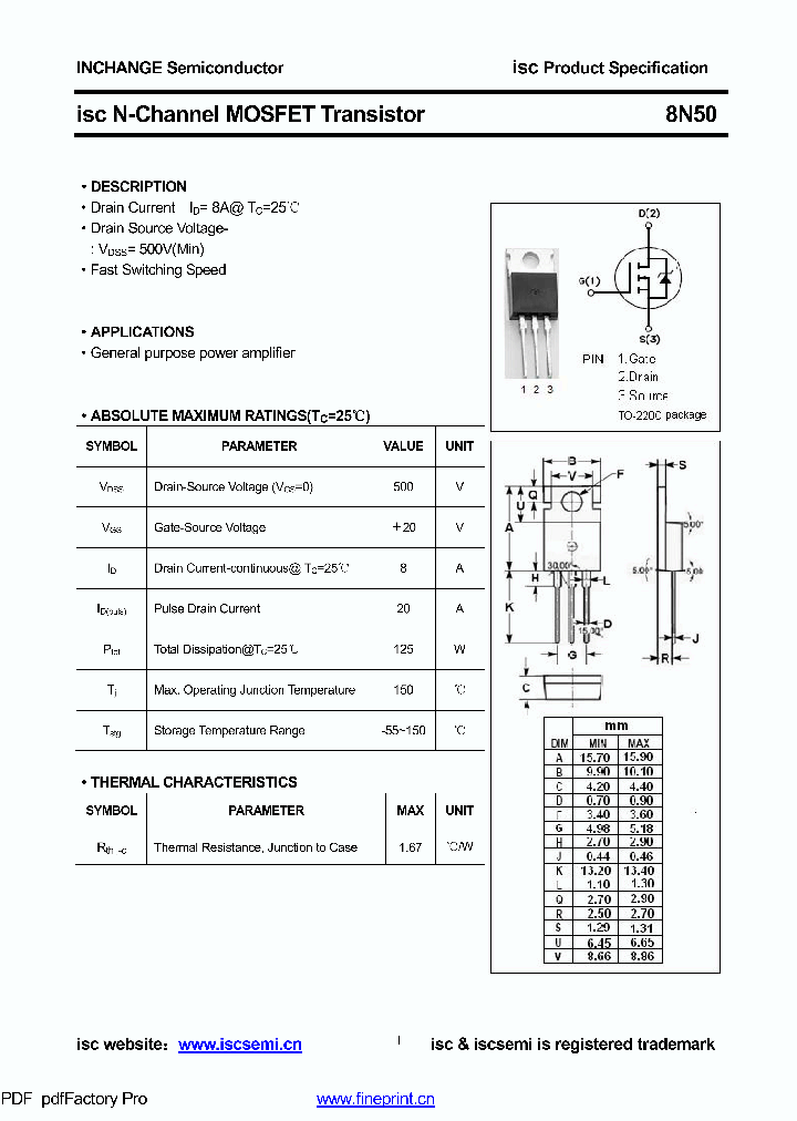 8N50_8803683.PDF Datasheet