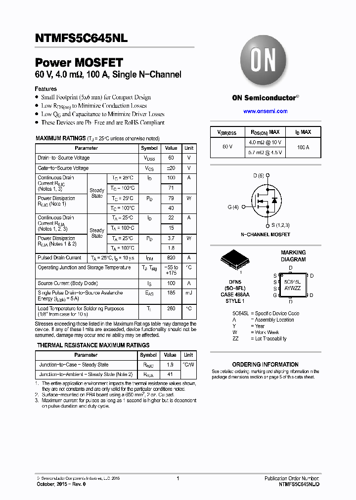 NTMFS5C645NLT1G_8809599.PDF Datasheet