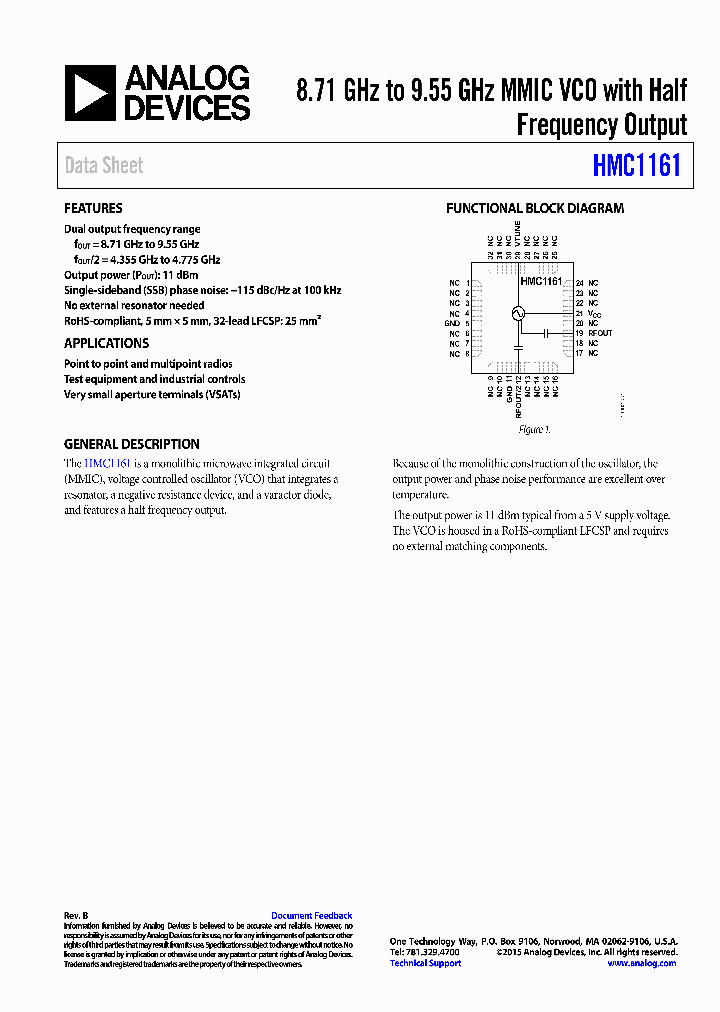 EV1HMC1161LP5_8810943.PDF Datasheet