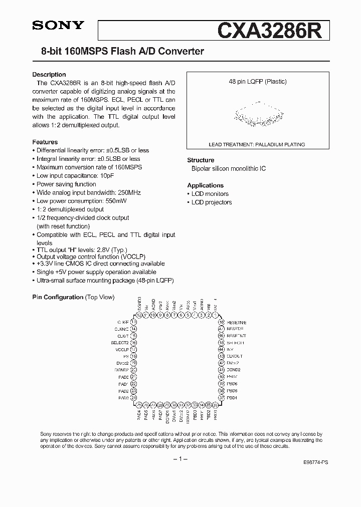 CXA3286R_8811686.PDF Datasheet