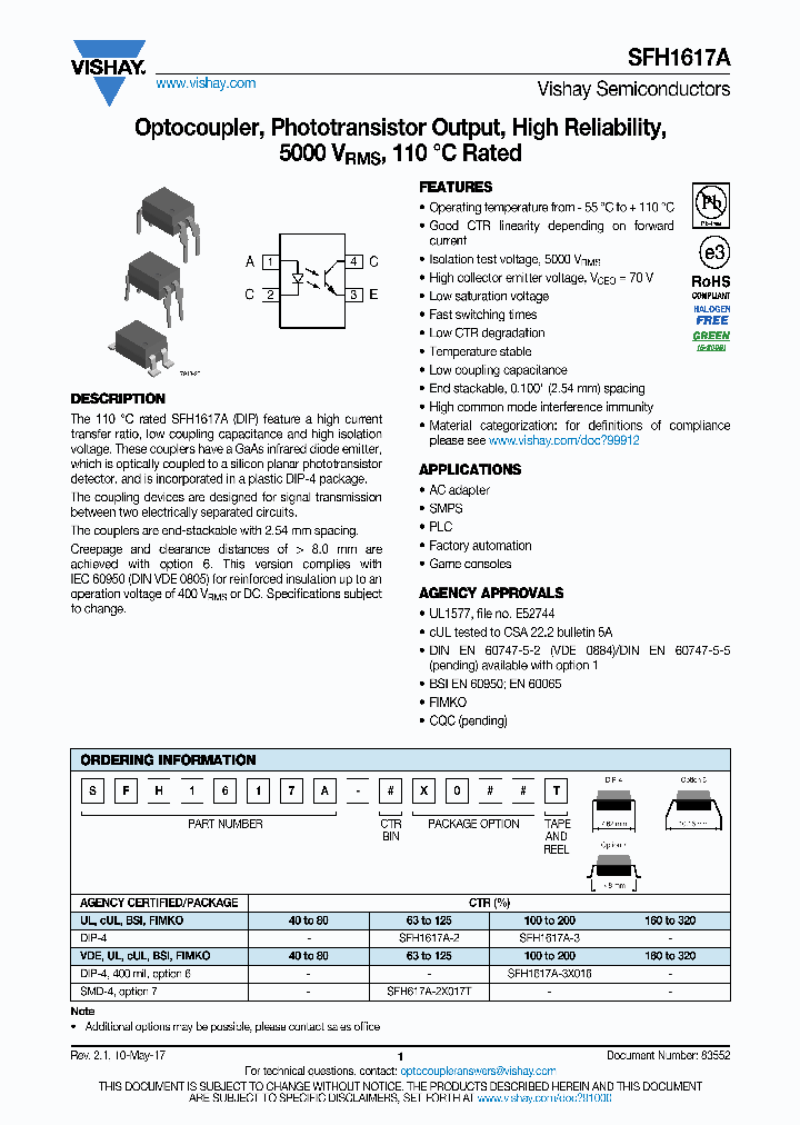 SFH1617A-3_8825788.PDF Datasheet