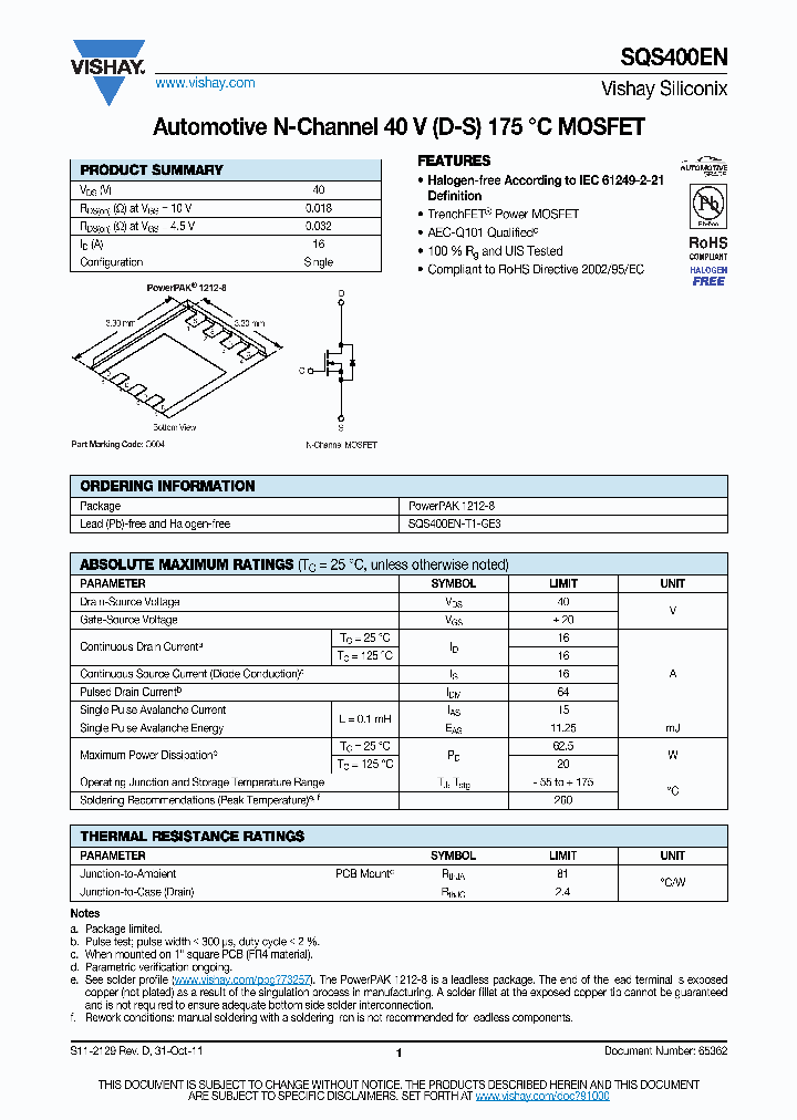 SQS400EN_8836121.PDF Datasheet