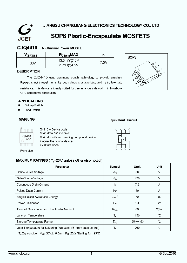 CJQ4410_8868086.PDF Datasheet