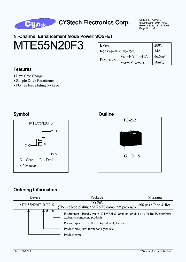 MTE55N20F3_8888309.PDF Datasheet