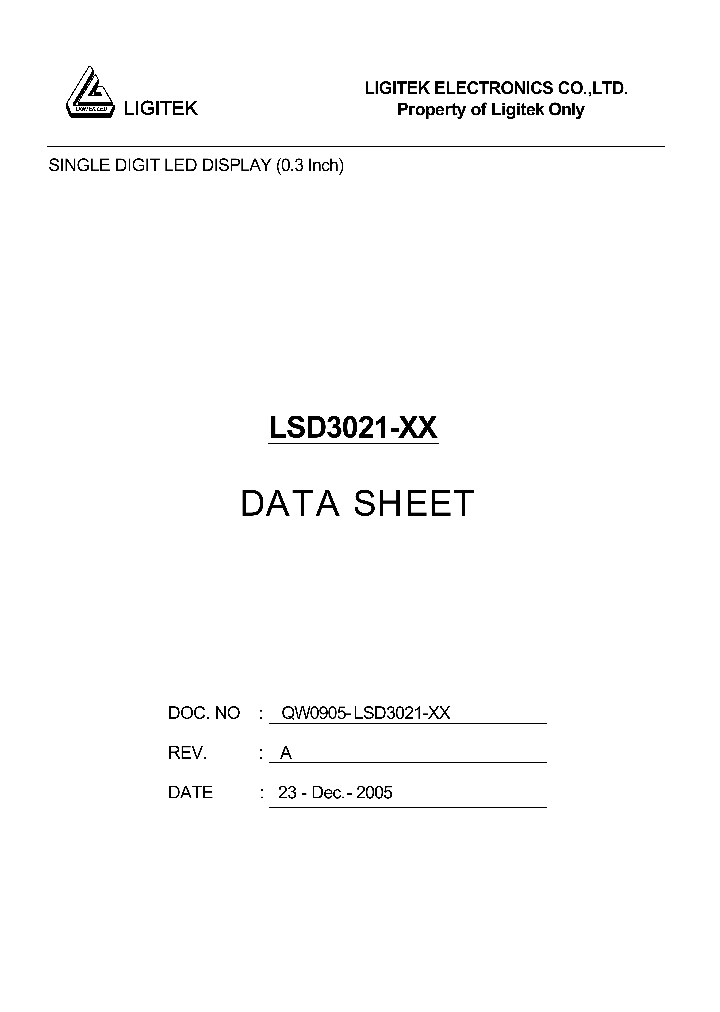 LSD3021-XX_8914475.PDF Datasheet