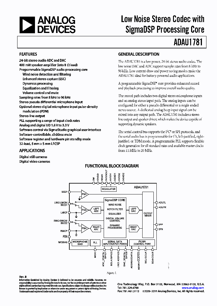 EVAL-ADAU1781Z_8931265.PDF Datasheet