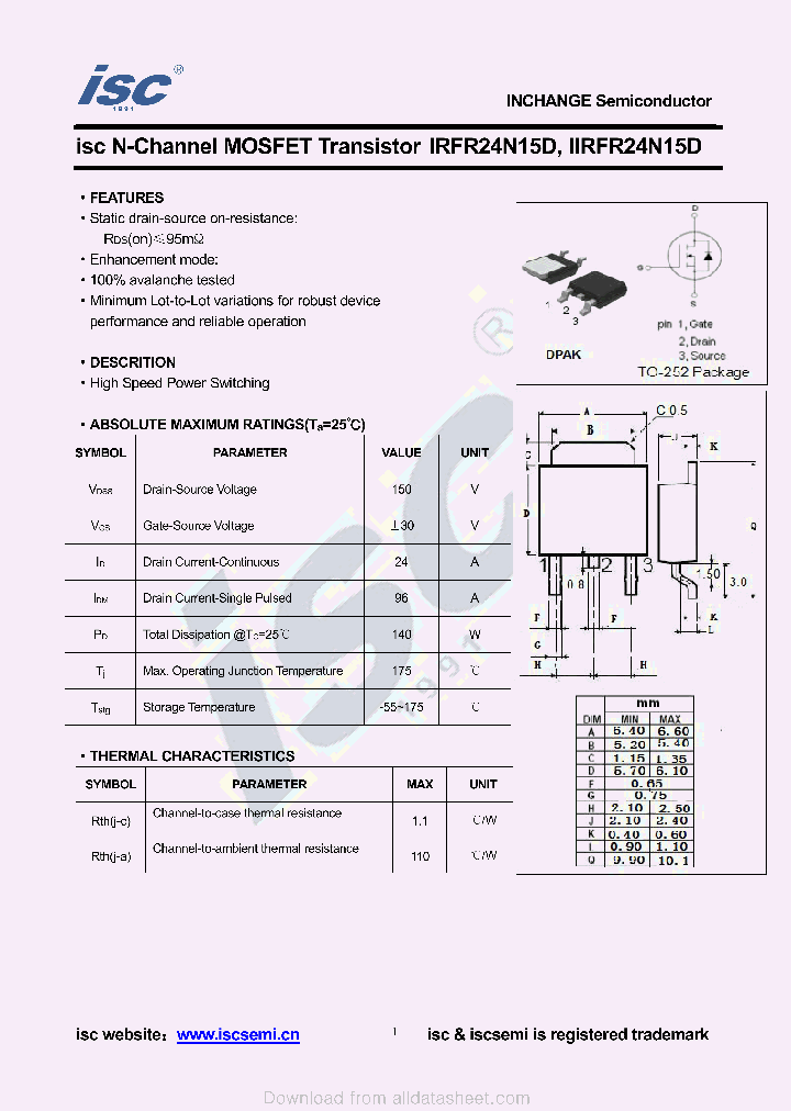 IIRFR24N15D_8950041.PDF Datasheet