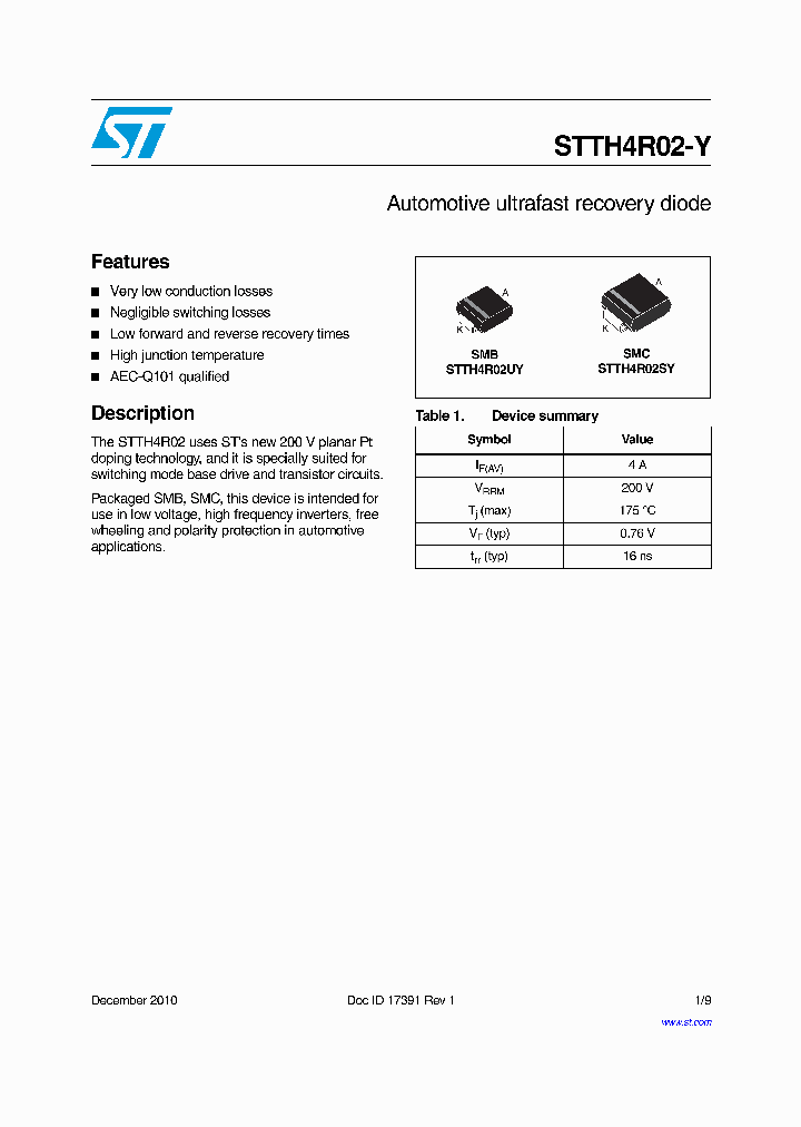 STTH4R02-Y_8951789.PDF Datasheet