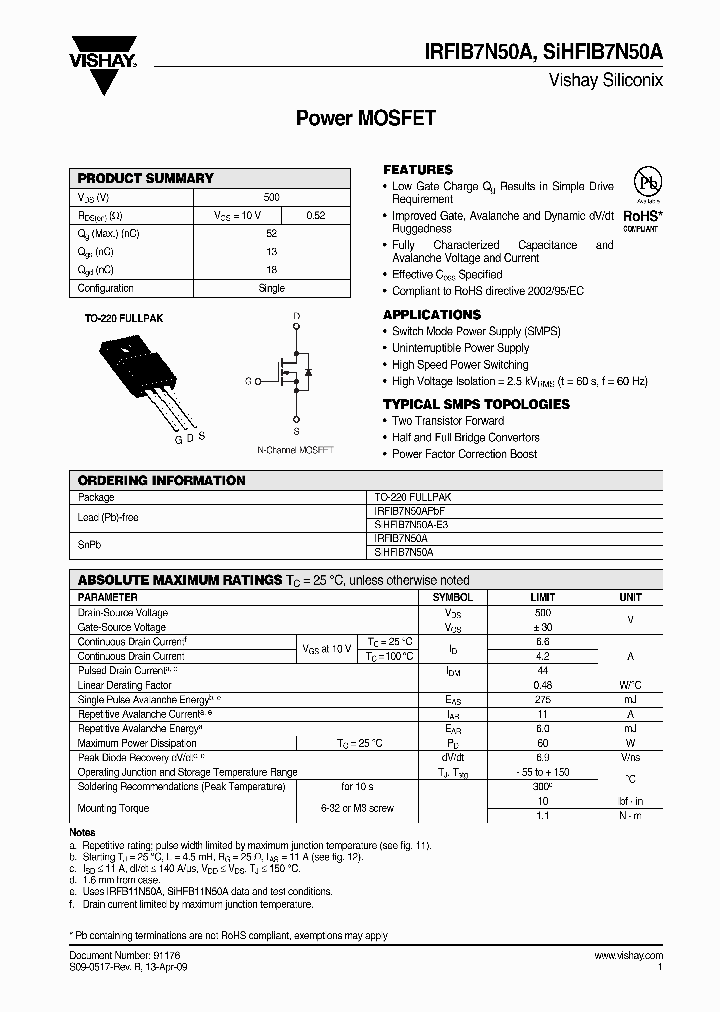 IRFIB7N50A_9000895.PDF Datasheet