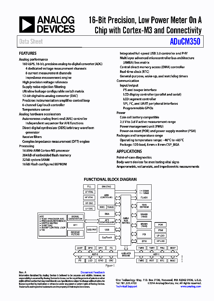 ADUCM350_9015214.PDF Datasheet