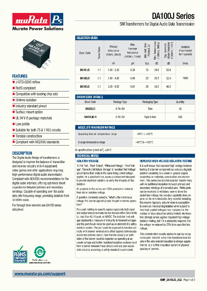 DA100J_9041676.PDF Datasheet