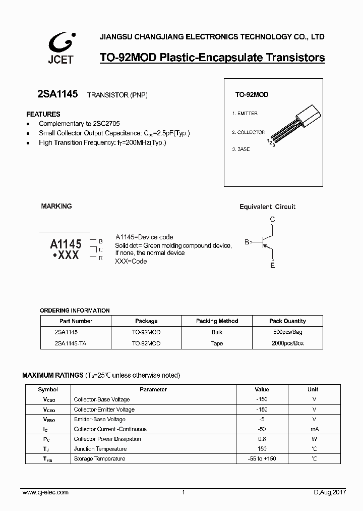 2SA1145_9060014.PDF Datasheet