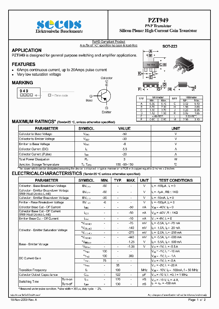 PZT949_9080060.PDF Datasheet